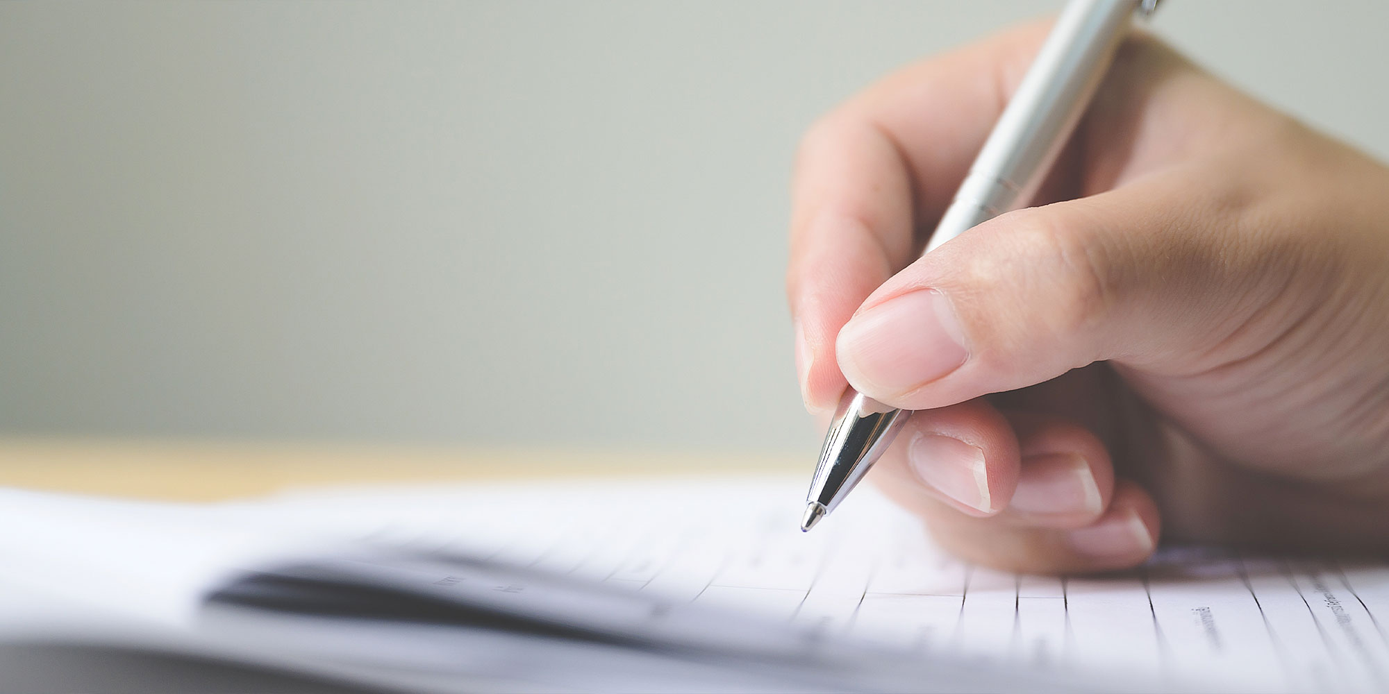 forms being written out
