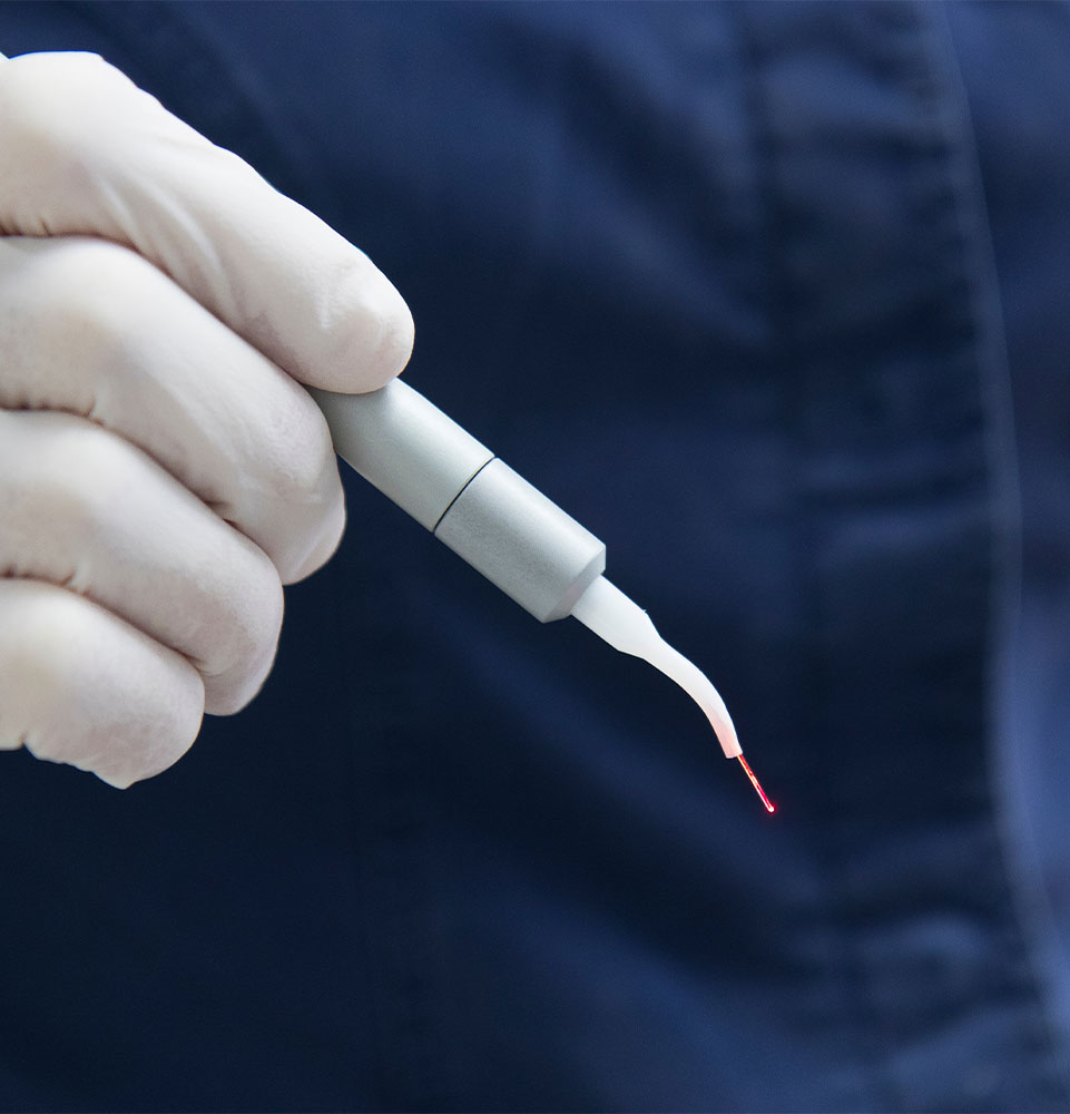 close up of micro surgical laser